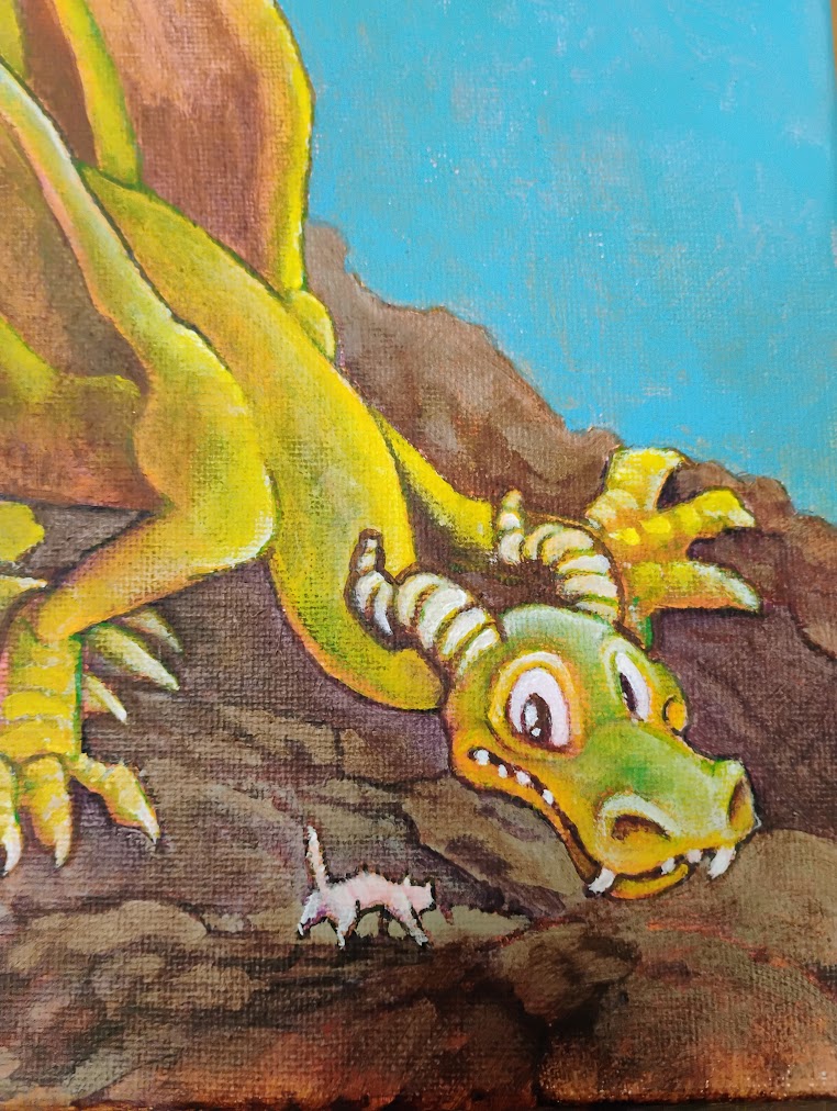 dragon is more scared of cat than cat is of dragon